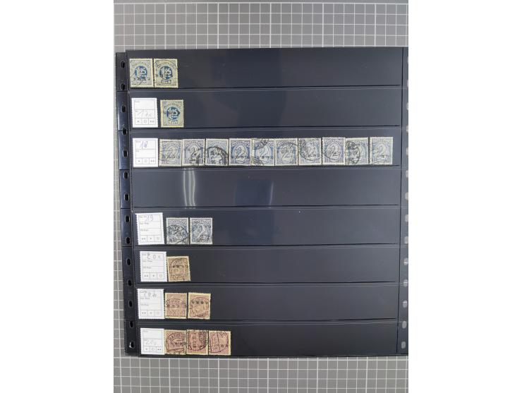 1920/22, interessante, meist postfrische und gestempelte Sammlung inkl. Dienstmarken mit besseren Marken, Farben, Plattenfehl