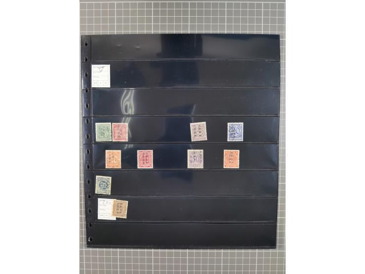 1920/22, interessante, meist postfrische und gestempelte Sammlung inkl. Dienstmarken mit besseren Marken, Farben, Plattenfehl