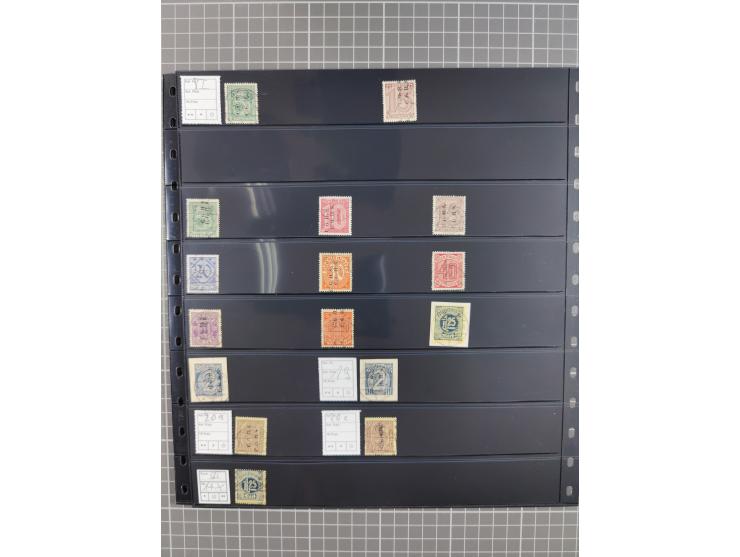 1920/22, interessante, meist postfrische und gestempelte Sammlung inkl. Dienstmarken mit besseren Marken, Farben, Plattenfehl