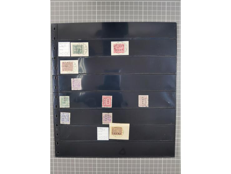 1920/22, interessante, meist postfrische und gestempelte Sammlung inkl. Dienstmarken mit besseren Marken, Farben, Plattenfehl