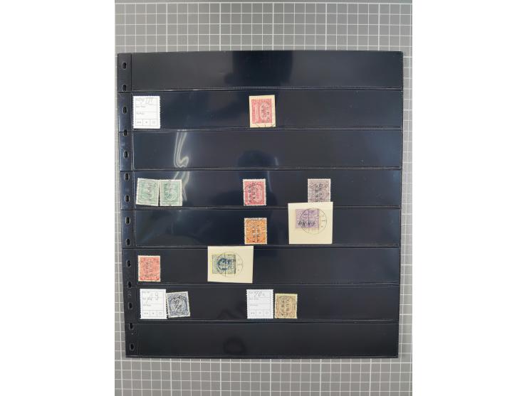 1920/22, interessante, meist postfrische und gestempelte Sammlung inkl. Dienstmarken mit besseren Marken, Farben, Plattenfehl