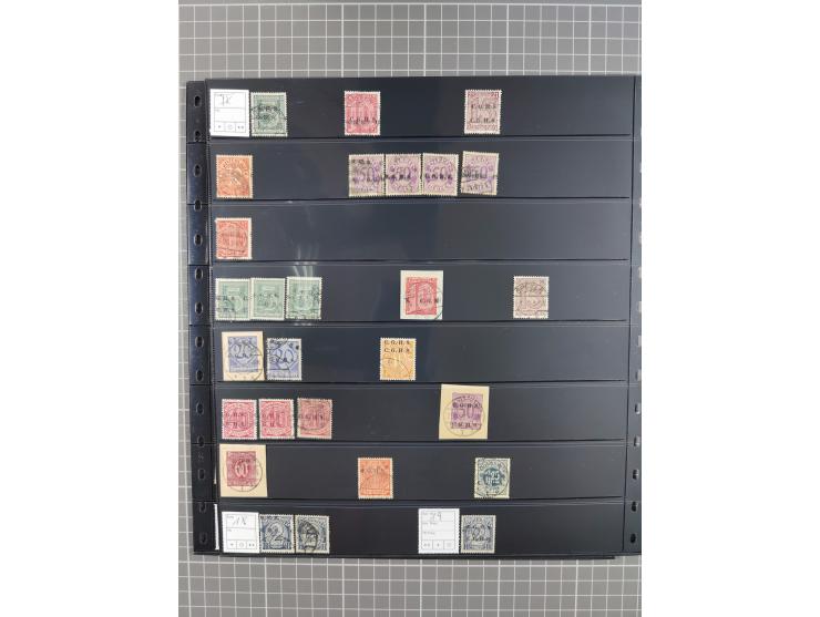 1920/22, interessante, meist postfrische und gestempelte Sammlung inkl. Dienstmarken mit besseren Marken, Farben, Plattenfehl