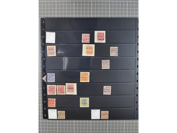 1920/22, interessante, meist postfrische und gestempelte Sammlung inkl. Dienstmarken mit besseren Marken, Farben, Plattenfehl