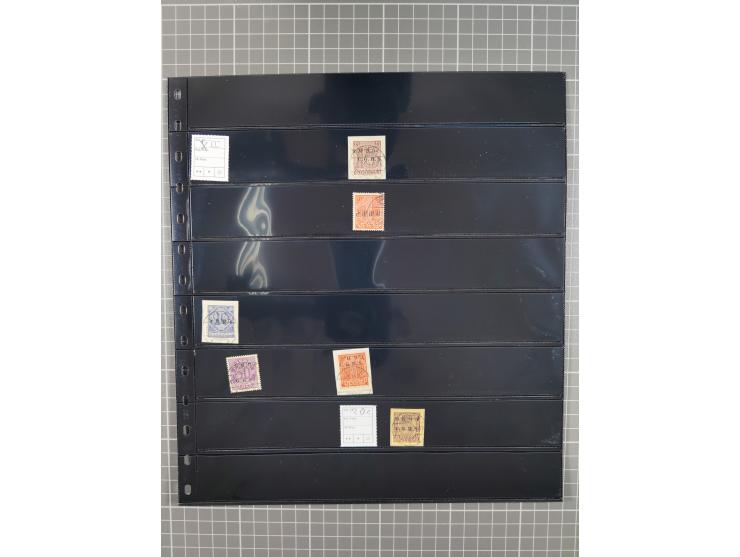 1920/22, interessante, meist postfrische und gestempelte Sammlung inkl. Dienstmarken mit besseren Marken, Farben, Plattenfehl