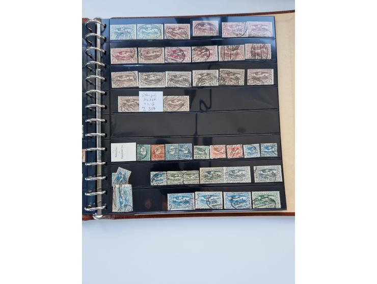 1920/22, interessante Stempel-Sammlung auf hunderten losen Marken und Briefstücken, sauber von Alberun bis Zyrowa sortiert, d