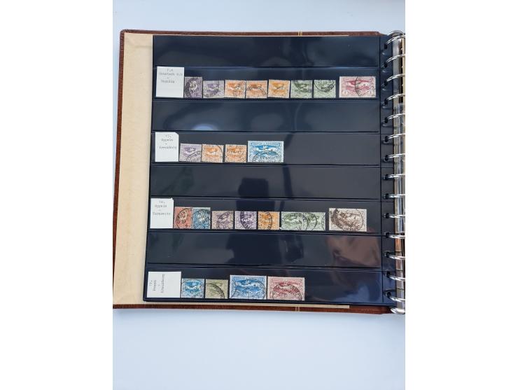 1920/22, interessante Stempel-Sammlung auf hunderten losen Marken und Briefstücken, sauber von Alberun bis Zyrowa sortiert, d