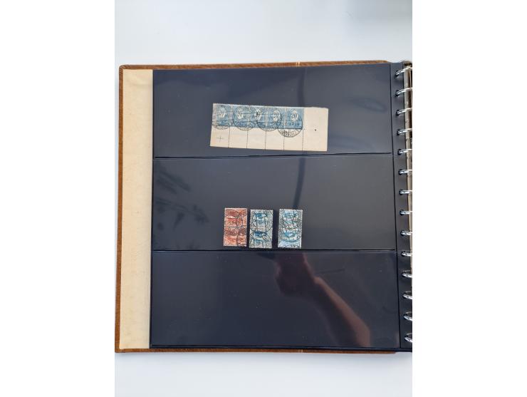 1920/22, interessante Stempel-Sammlung auf hunderten losen Marken und Briefstücken, sauber von Alberun bis Zyrowa sortiert, d