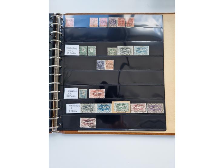 1920/22, interessante Stempel-Sammlung auf hunderten losen Marken und Briefstücken, sauber von Alberun bis Zyrowa sortiert, d