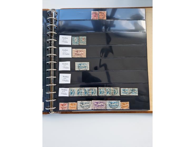 1920/22, interessante Stempel-Sammlung auf hunderten losen Marken und Briefstücken, sauber von Alberun bis Zyrowa sortiert, d
