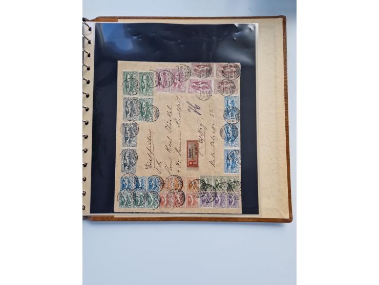 1920/22, interessante Stempel-Sammlung auf hunderten losen Marken und Briefstücken, sauber von Alberun bis Zyrowa sortiert, d