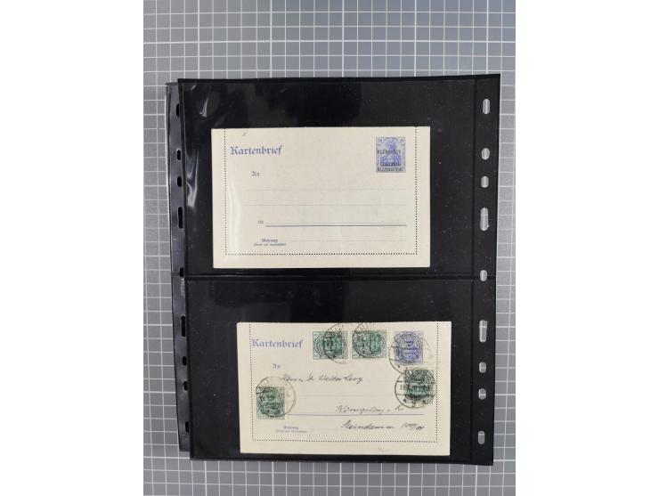 1860/1945, Stempel-Sammlung ab Preußen (frankierter Brief mit Nummer “16”) mit Schwerpunkt 1920, dabei u.a. Feldpost, Mitläuf