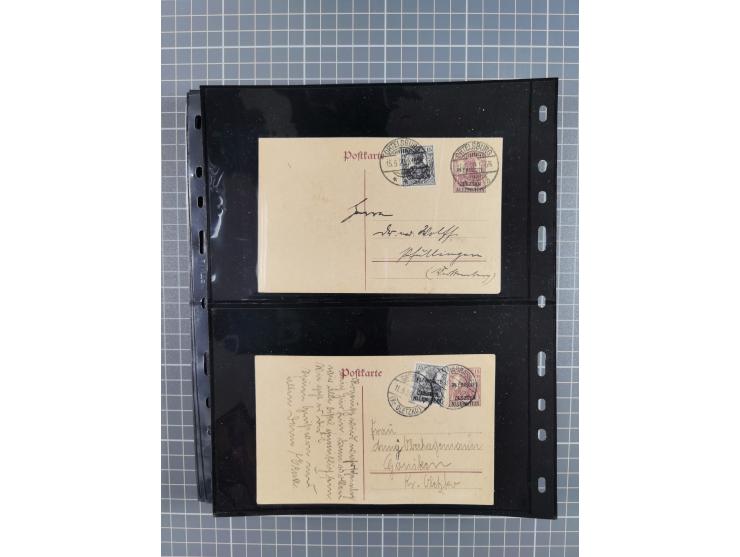 1860/1945, Stempel-Sammlung ab Preußen (frankierter Brief mit Nummer “16”) mit Schwerpunkt 1920, dabei u.a. Feldpost, Mitläuf