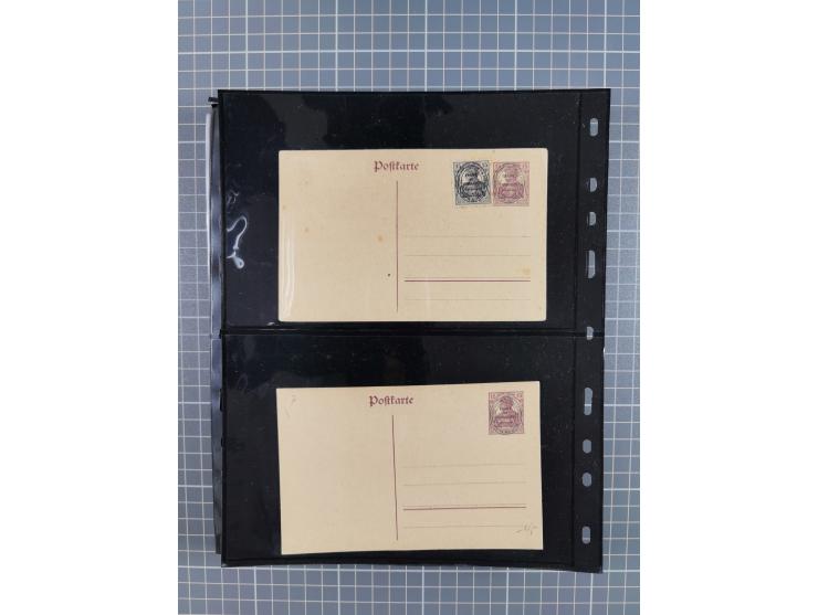 1860/1945, Stempel-Sammlung ab Preußen (frankierter Brief mit Nummer “16”) mit Schwerpunkt 1920, dabei u.a. Feldpost, Mitläuf