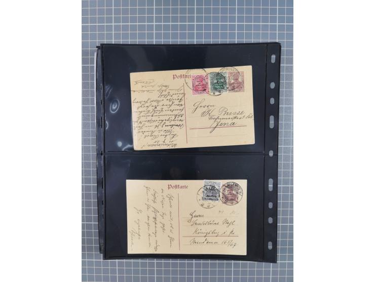 1860/1945, Stempel-Sammlung ab Preußen (frankierter Brief mit Nummer “16”) mit Schwerpunkt 1920, dabei u.a. Feldpost, Mitläuf