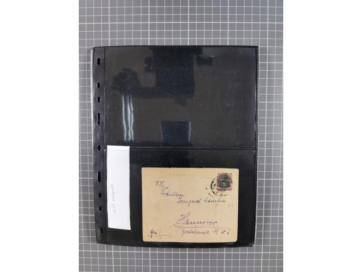1860/1945, Stempel-Sammlung ab Preußen (frankierter Brief mit Nummer “16”) mit Schwerpunkt 1920, dabei u.a. Feldpost, Mitläuf
