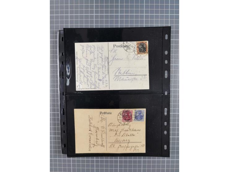 1860/1945, Stempel-Sammlung ab Preußen (frankierter Brief mit Nummer “16”) mit Schwerpunkt 1920, dabei u.a. Feldpost, Mitläuf