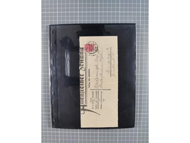 1860/1945, Stempel-Sammlung ab Preußen (frankierter Brief mit Nummer “16”) mit Schwerpunkt 1920, dabei u.a. Feldpost, Mitläuf