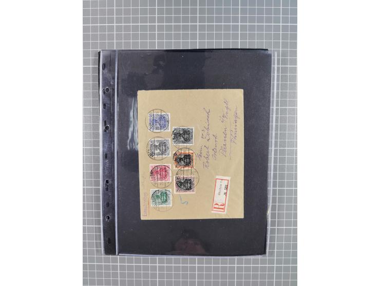 1860/1945, Stempel-Sammlung ab Preußen (frankierter Brief mit Nummer “16”) mit Schwerpunkt 1920, dabei u.a. Feldpost, Mitläuf