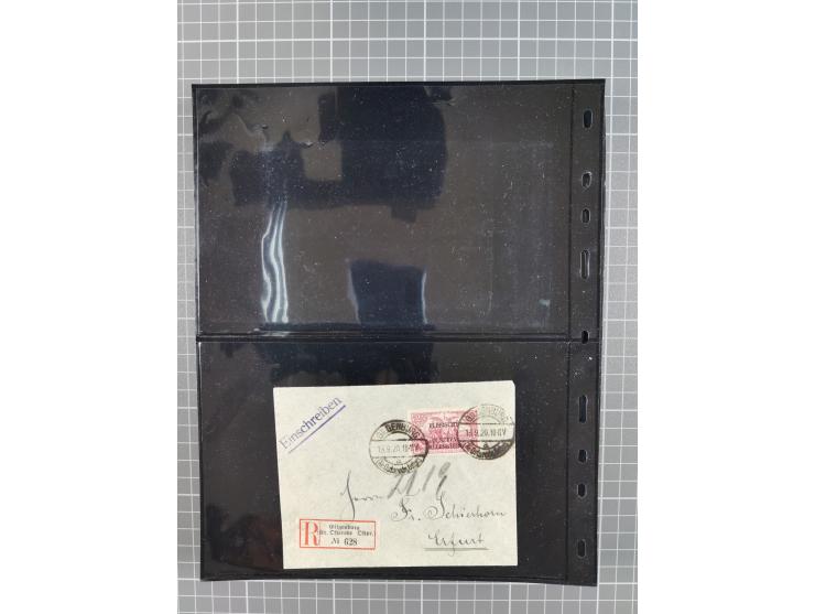 1860/1945, Stempel-Sammlung ab Preußen (frankierter Brief mit Nummer “16”) mit Schwerpunkt 1920, dabei u.a. Feldpost, Mitläuf