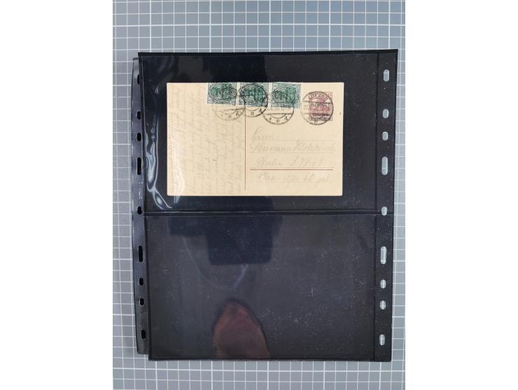 1860/1945, Stempel-Sammlung ab Preußen (frankierter Brief mit Nummer “16”) mit Schwerpunkt 1920, dabei u.a. Feldpost, Mitläuf