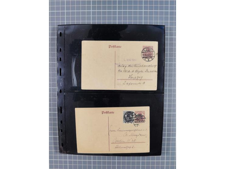 1860/1945, Stempel-Sammlung ab Preußen (frankierter Brief mit Nummer “16”) mit Schwerpunkt 1920, dabei u.a. Feldpost, Mitläuf