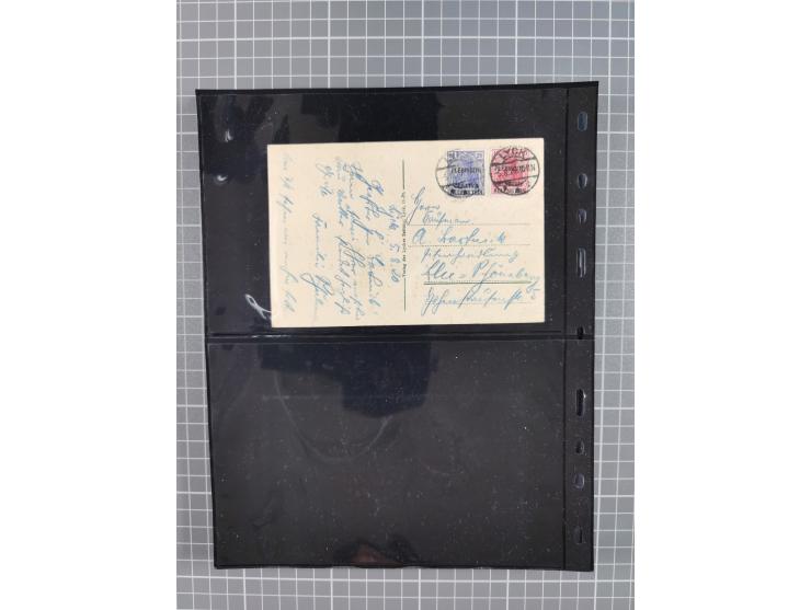 1860/1945, Stempel-Sammlung ab Preußen (frankierter Brief mit Nummer “16”) mit Schwerpunkt 1920, dabei u.a. Feldpost, Mitläuf