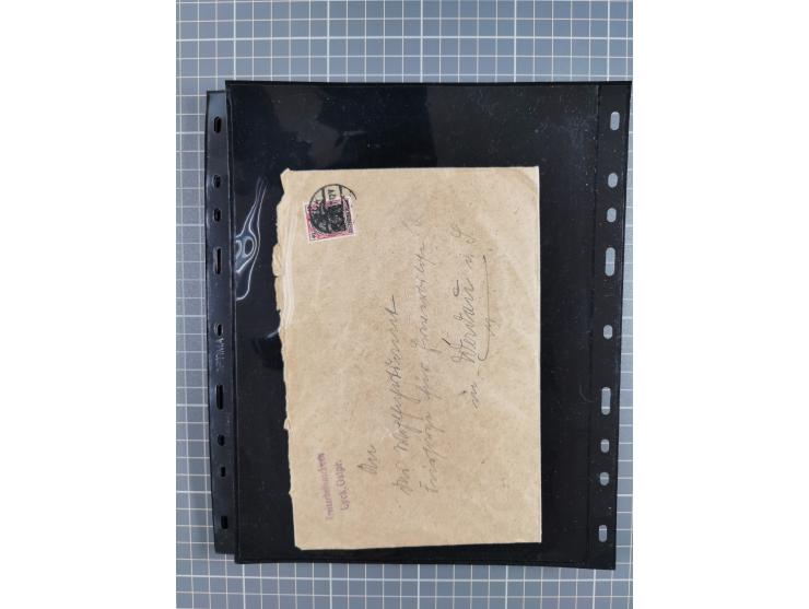 1860/1945, Stempel-Sammlung ab Preußen (frankierter Brief mit Nummer “16”) mit Schwerpunkt 1920, dabei u.a. Feldpost, Mitläuf
