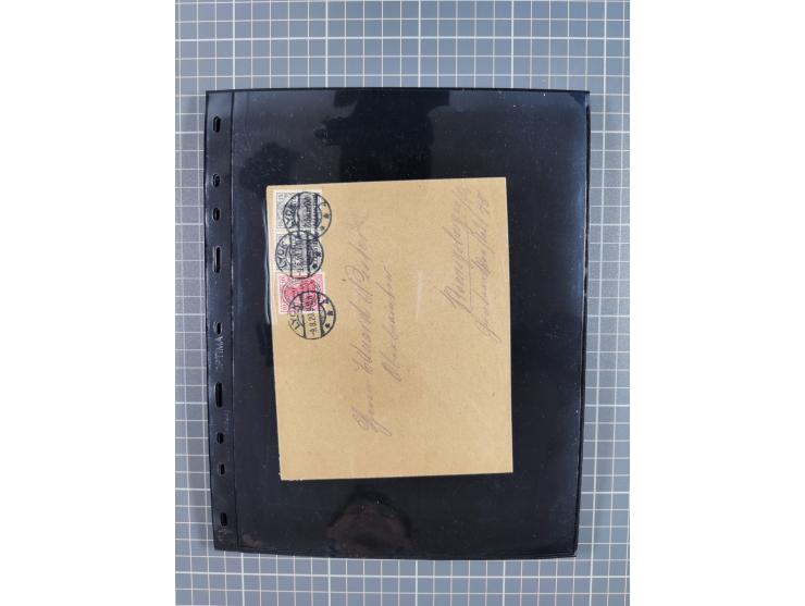 1860/1945, Stempel-Sammlung ab Preußen (frankierter Brief mit Nummer “16”) mit Schwerpunkt 1920, dabei u.a. Feldpost, Mitläuf