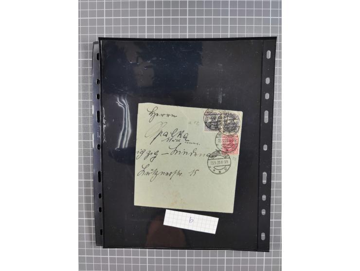 1860/1945, Stempel-Sammlung ab Preußen (frankierter Brief mit Nummer “16”) mit Schwerpunkt 1920, dabei u.a. Feldpost, Mitläuf