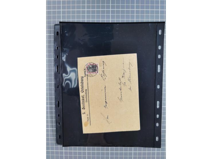 1860/1945, Stempel-Sammlung ab Preußen (frankierter Brief mit Nummer “16”) mit Schwerpunkt 1920, dabei u.a. Feldpost, Mitläuf