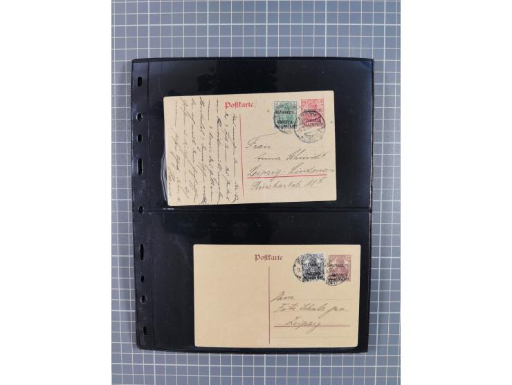 1860/1945, Stempel-Sammlung ab Preußen (frankierter Brief mit Nummer “16”) mit Schwerpunkt 1920, dabei u.a. Feldpost, Mitläuf