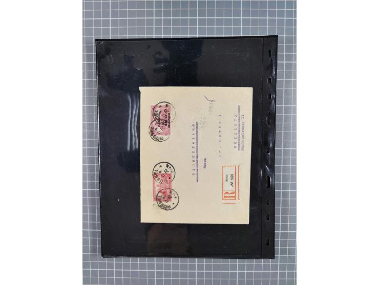 1860/1945, Stempel-Sammlung ab Preußen (frankierter Brief mit Nummer “16”) mit Schwerpunkt 1920, dabei u.a. Feldpost, Mitläuf