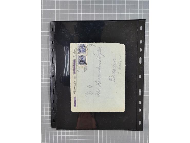 1860/1945, Stempel-Sammlung ab Preußen (frankierter Brief mit Nummer “16”) mit Schwerpunkt 1920, dabei u.a. Feldpost, Mitläuf