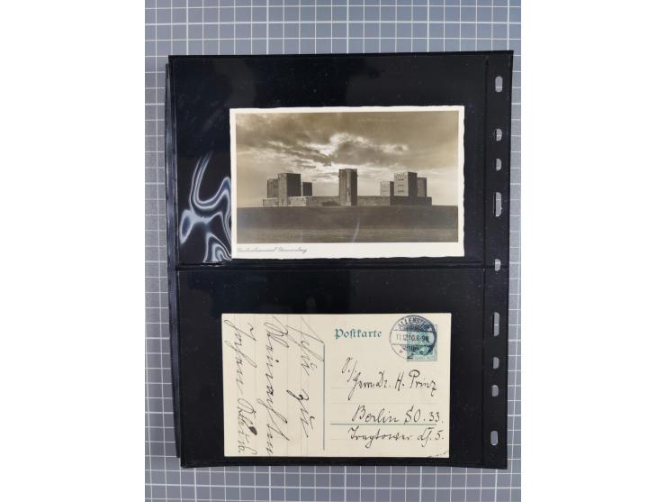 1860/1945, Stempel-Sammlung ab Preußen (frankierter Brief mit Nummer “16”) mit Schwerpunkt 1920, dabei u.a. Feldpost, Mitläuf