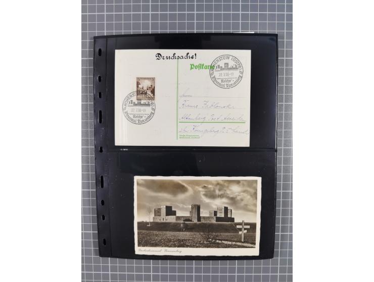 1860/1945, Stempel-Sammlung ab Preußen (frankierter Brief mit Nummer “16”) mit Schwerpunkt 1920, dabei u.a. Feldpost, Mitläuf