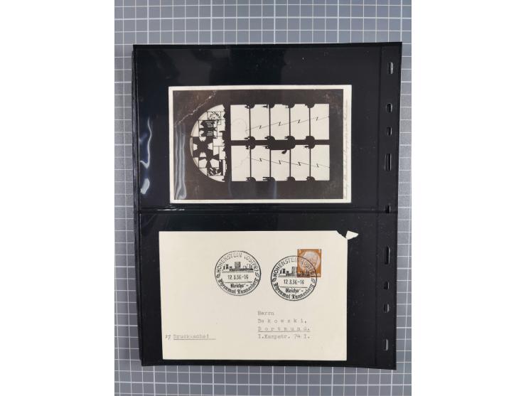 1860/1945, Stempel-Sammlung ab Preußen (frankierter Brief mit Nummer “16”) mit Schwerpunkt 1920, dabei u.a. Feldpost, Mitläuf