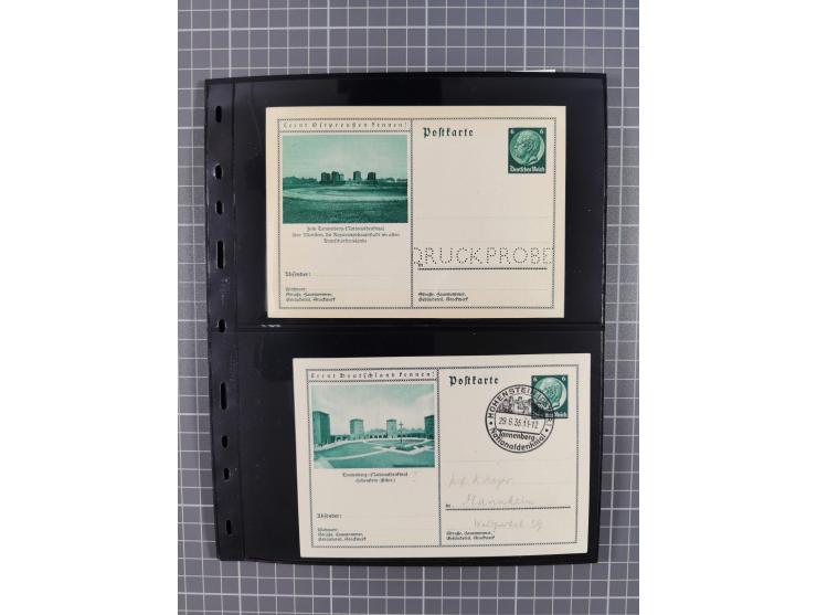 1860/1945, Stempel-Sammlung ab Preußen (frankierter Brief mit Nummer “16”) mit Schwerpunkt 1920, dabei u.a. Feldpost, Mitläuf