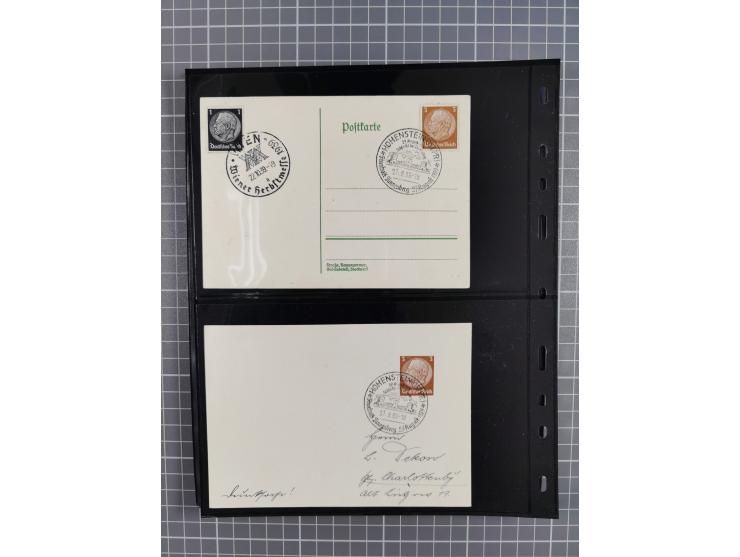 1860/1945, Stempel-Sammlung ab Preußen (frankierter Brief mit Nummer “16”) mit Schwerpunkt 1920, dabei u.a. Feldpost, Mitläuf