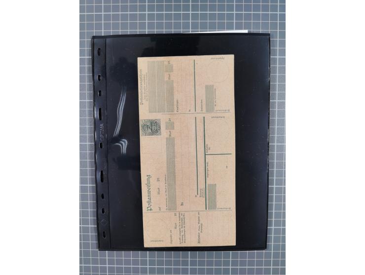 1860/1945, Stempel-Sammlung ab Preußen (frankierter Brief mit Nummer “16”) mit Schwerpunkt 1920, dabei u.a. Feldpost, Mitläuf