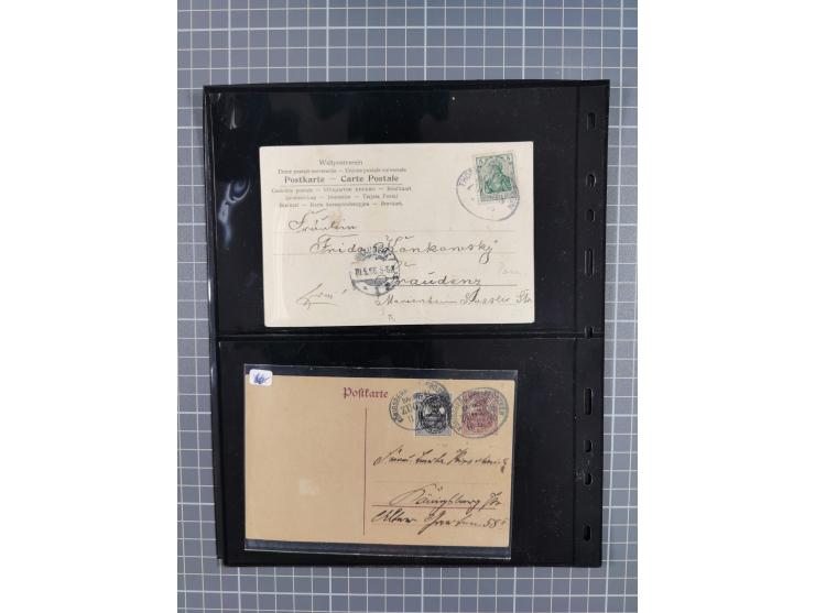 1860/1945, Stempel-Sammlung ab Preußen (frankierter Brief mit Nummer “16”) mit Schwerpunkt 1920, dabei u.a. Feldpost, Mitläuf