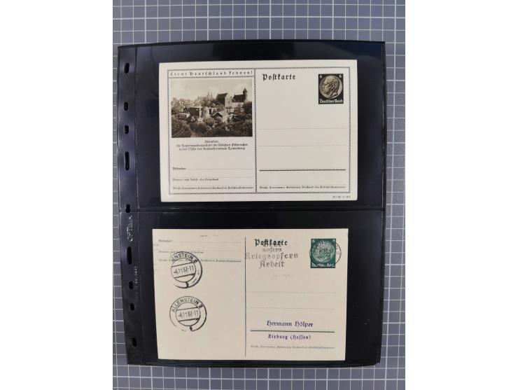 1860/1945, Stempel-Sammlung ab Preußen (frankierter Brief mit Nummer “16”) mit Schwerpunkt 1920, dabei u.a. Feldpost, Mitläuf