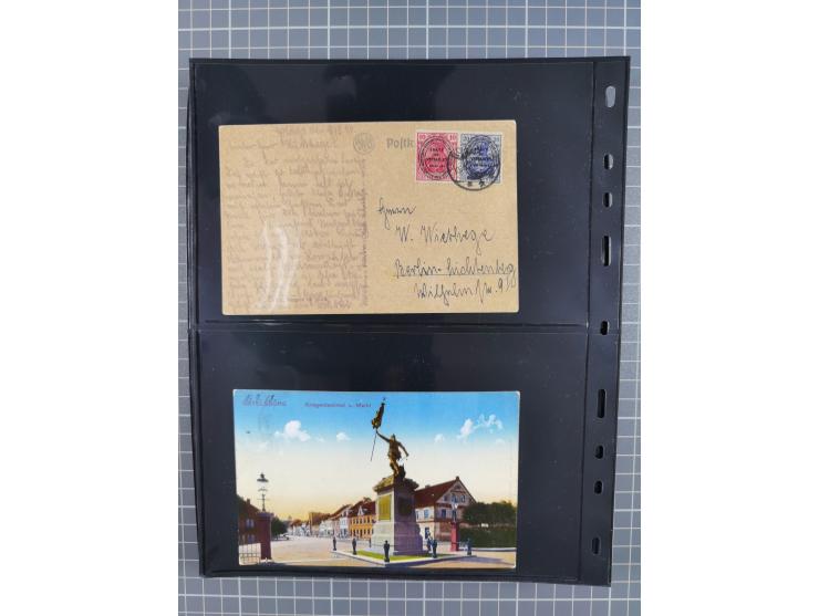 1860/1945, Stempel-Sammlung ab Preußen (frankierter Brief mit Nummer “16”) mit Schwerpunkt 1920, dabei u.a. Feldpost, Mitläuf