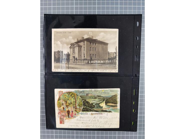 1860/1945, Stempel-Sammlung ab Preußen (frankierter Brief mit Nummer “16”) mit Schwerpunkt 1920, dabei u.a. Feldpost, Mitläuf