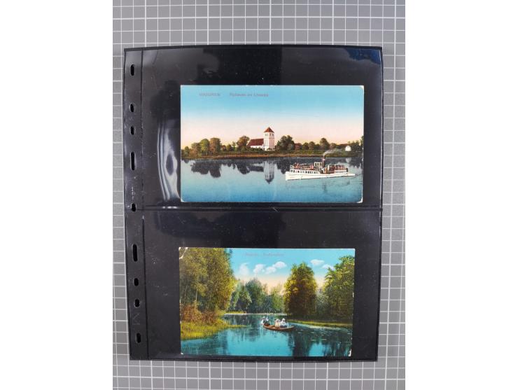 1860/1945, Stempel-Sammlung ab Preußen (frankierter Brief mit Nummer “16”) mit Schwerpunkt 1920, dabei u.a. Feldpost, Mitläuf