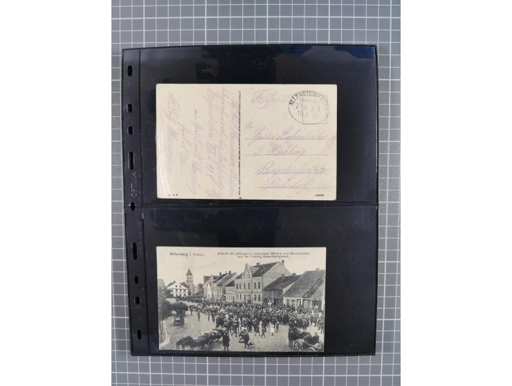 1860/1945, Stempel-Sammlung ab Preußen (frankierter Brief mit Nummer “16”) mit Schwerpunkt 1920, dabei u.a. Feldpost, Mitläuf