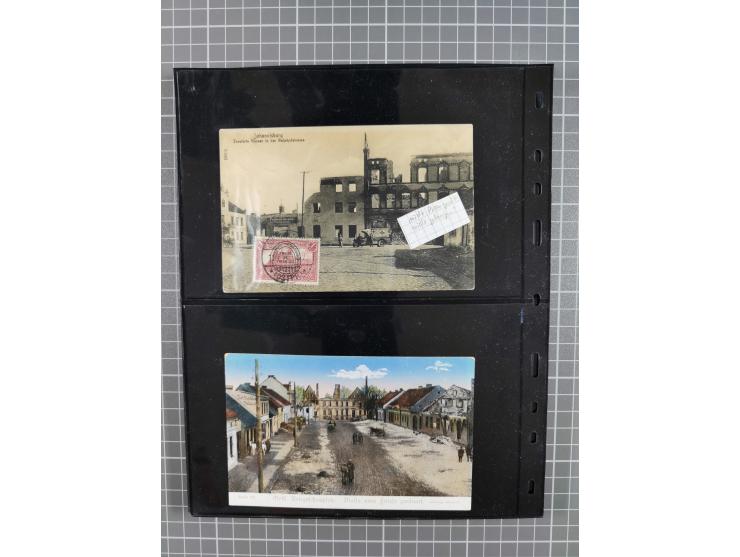 1860/1945, Stempel-Sammlung ab Preußen (frankierter Brief mit Nummer “16”) mit Schwerpunkt 1920, dabei u.a. Feldpost, Mitläuf