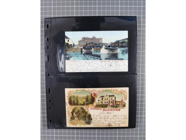 1860/1945, Stempel-Sammlung ab Preußen (frankierter Brief mit Nummer “16”) mit Schwerpunkt 1920, dabei u.a. Feldpost, Mitläuf