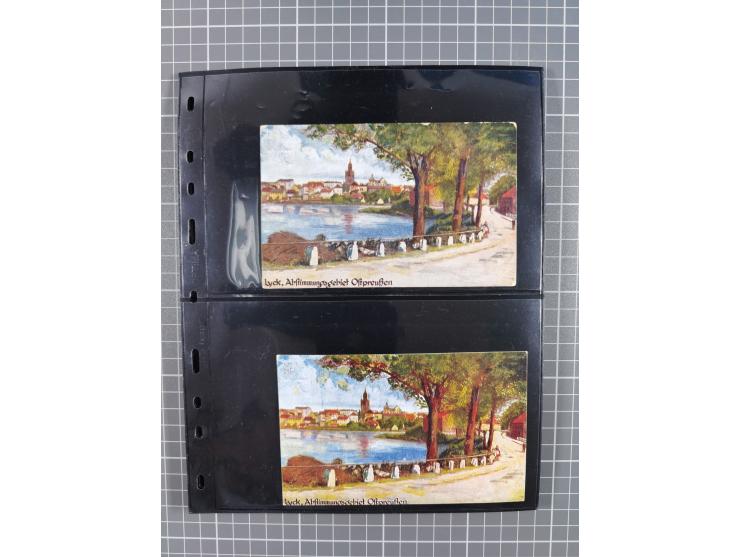 1860/1945, Stempel-Sammlung ab Preußen (frankierter Brief mit Nummer “16”) mit Schwerpunkt 1920, dabei u.a. Feldpost, Mitläuf