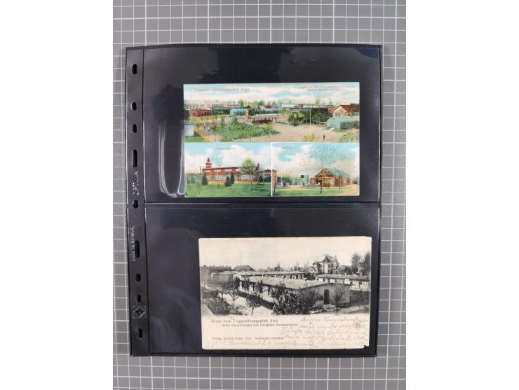 1860/1945, Stempel-Sammlung ab Preußen (frankierter Brief mit Nummer “16”) mit Schwerpunkt 1920, dabei u.a. Feldpost, Mitläuf