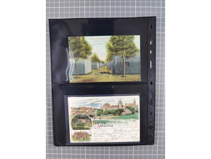 1860/1945, Stempel-Sammlung ab Preußen (frankierter Brief mit Nummer “16”) mit Schwerpunkt 1920, dabei u.a. Feldpost, Mitläuf